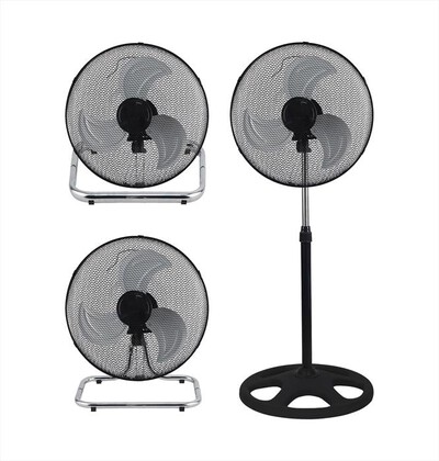 VINCO - Ventilatore a piantana 3 in 1 45 cm 70718-Nero