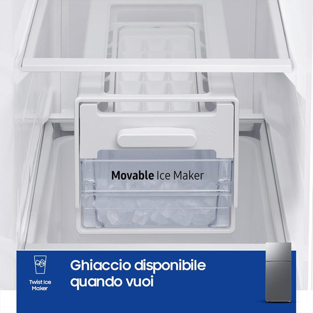 "SAMSUNG - Frigorifero 2 porte RT53DG7A14S9EF Classe E 530 lt-Metal Inox"