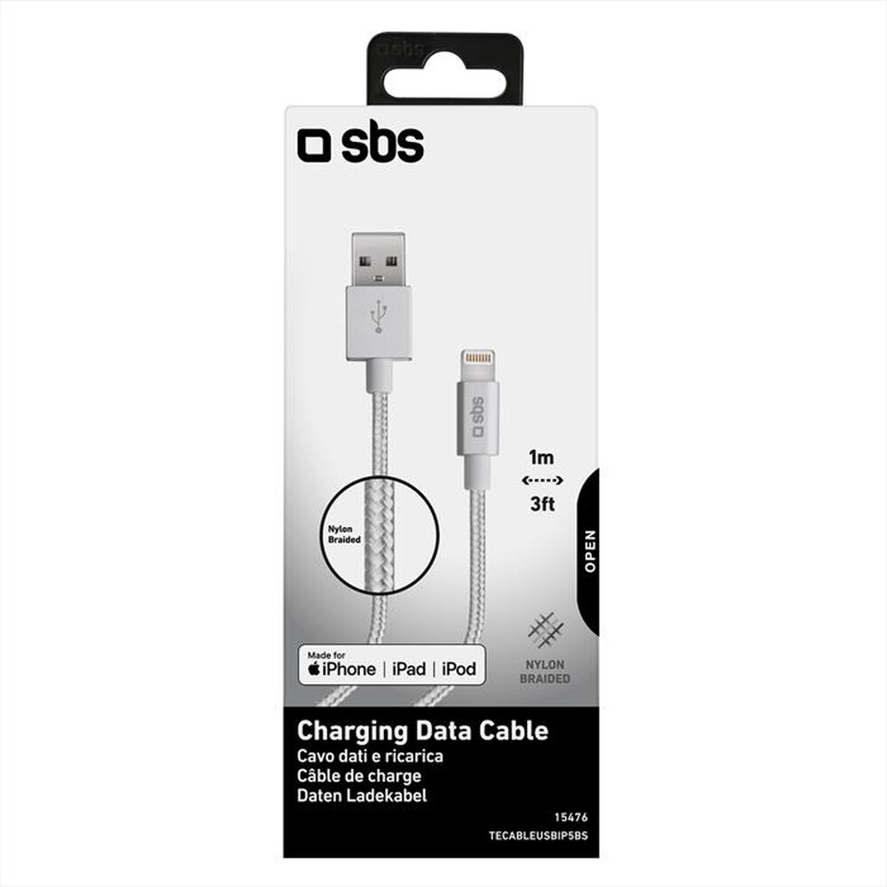 "SBS - TECABLEUSBIP5BS-ARGENTO"