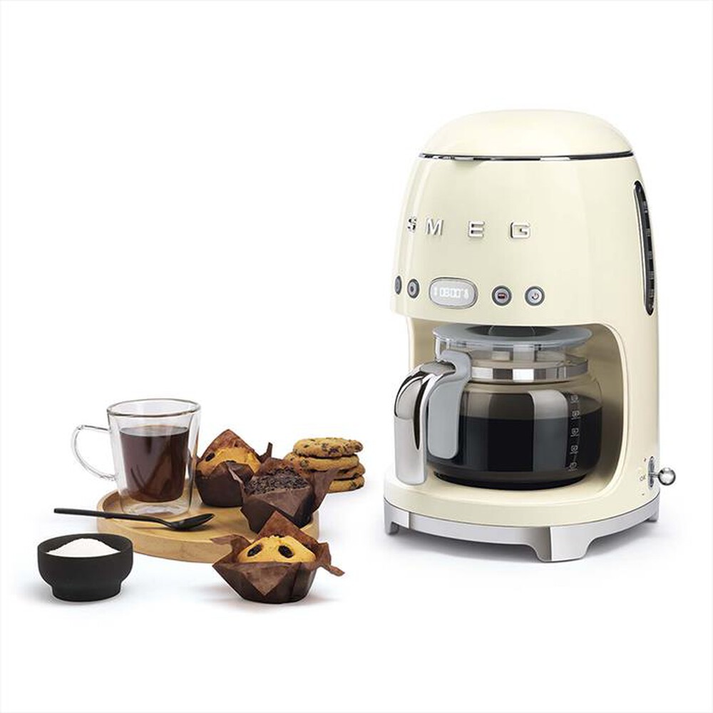 "SMEG - Macchina da Caffè Filtro 50's Style – DCF02CREU-panna"