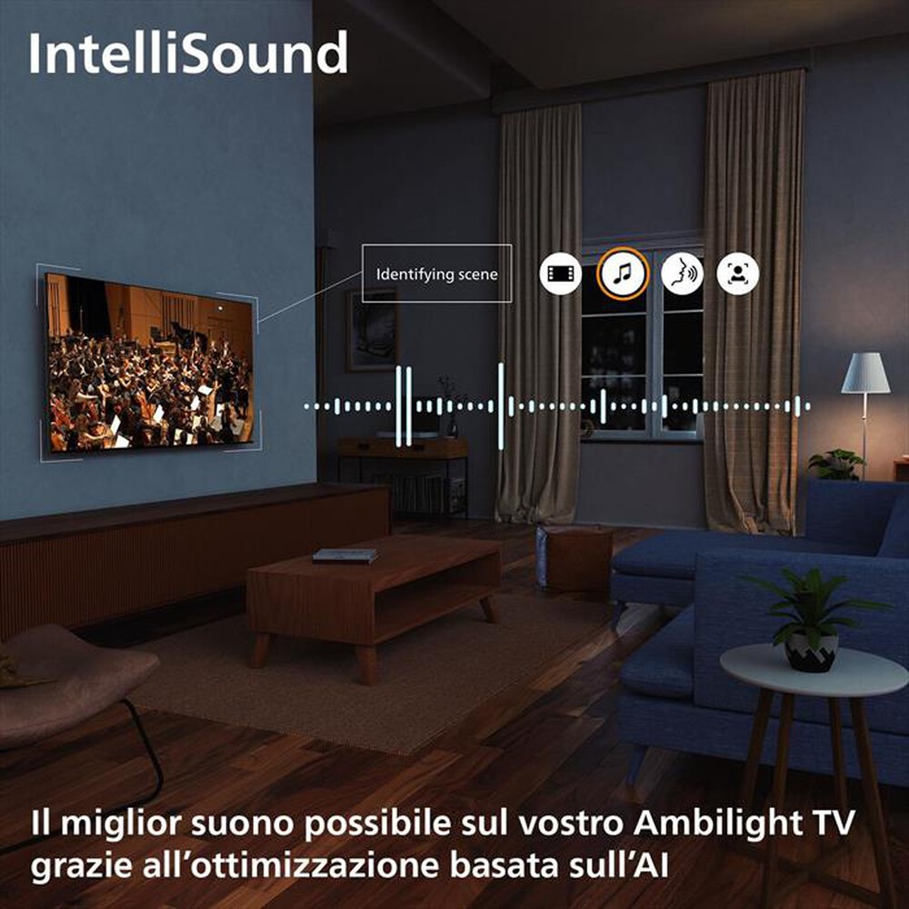 Immagine del prodotto PHILIPS - Smart TV MINI LED UHD 4K 55" 55MLED820/12-Black
