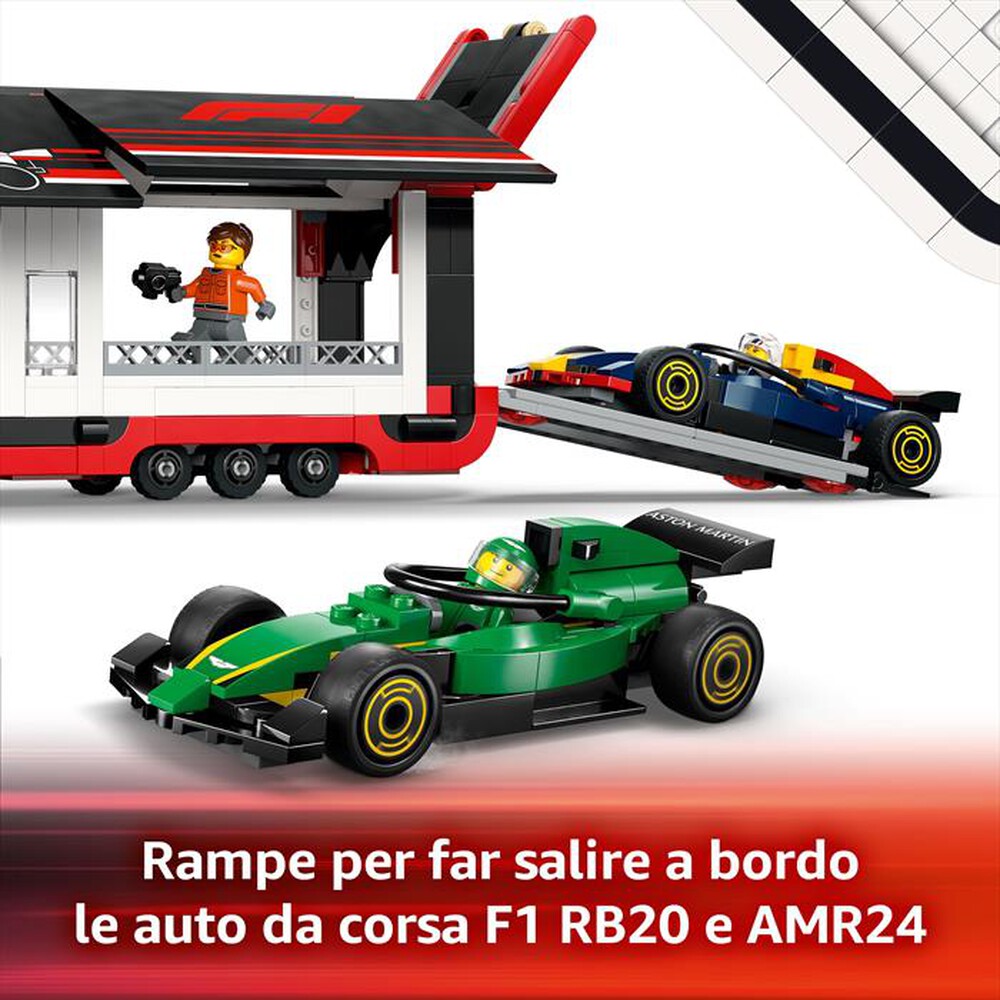 Immagine del prodotto LEGO - CITY Autotrasportatore con RB20 e AMR24 F1 60445