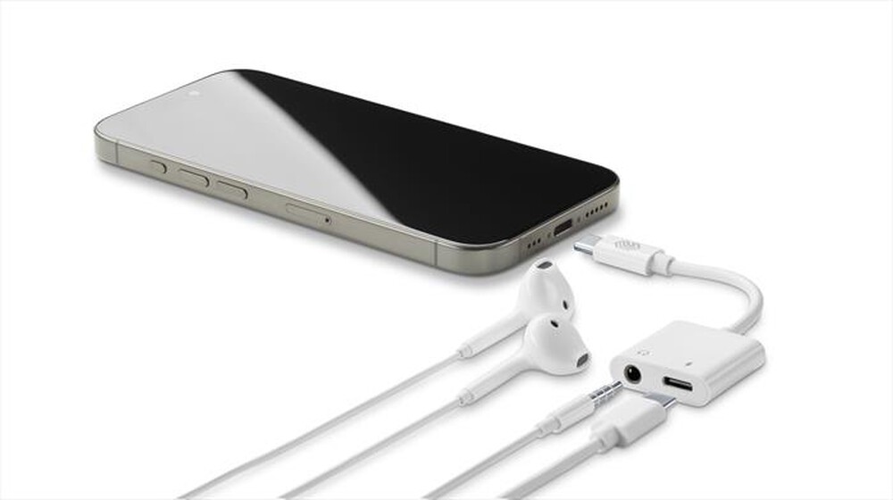 Immagine del prodotto MUSIC SOUND - Adattatori MUSIC &AMP; CHARGE USB-C /JACK 3.5MM-Bianco