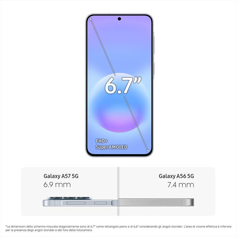 Immagine del prodotto SAMSUNG - Smartphone Galaxy A57 5G 128GB-Awesome Icyblue