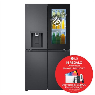 LG - Frigorifero 4 porte GMG960EVJE Classe E 638L-Black