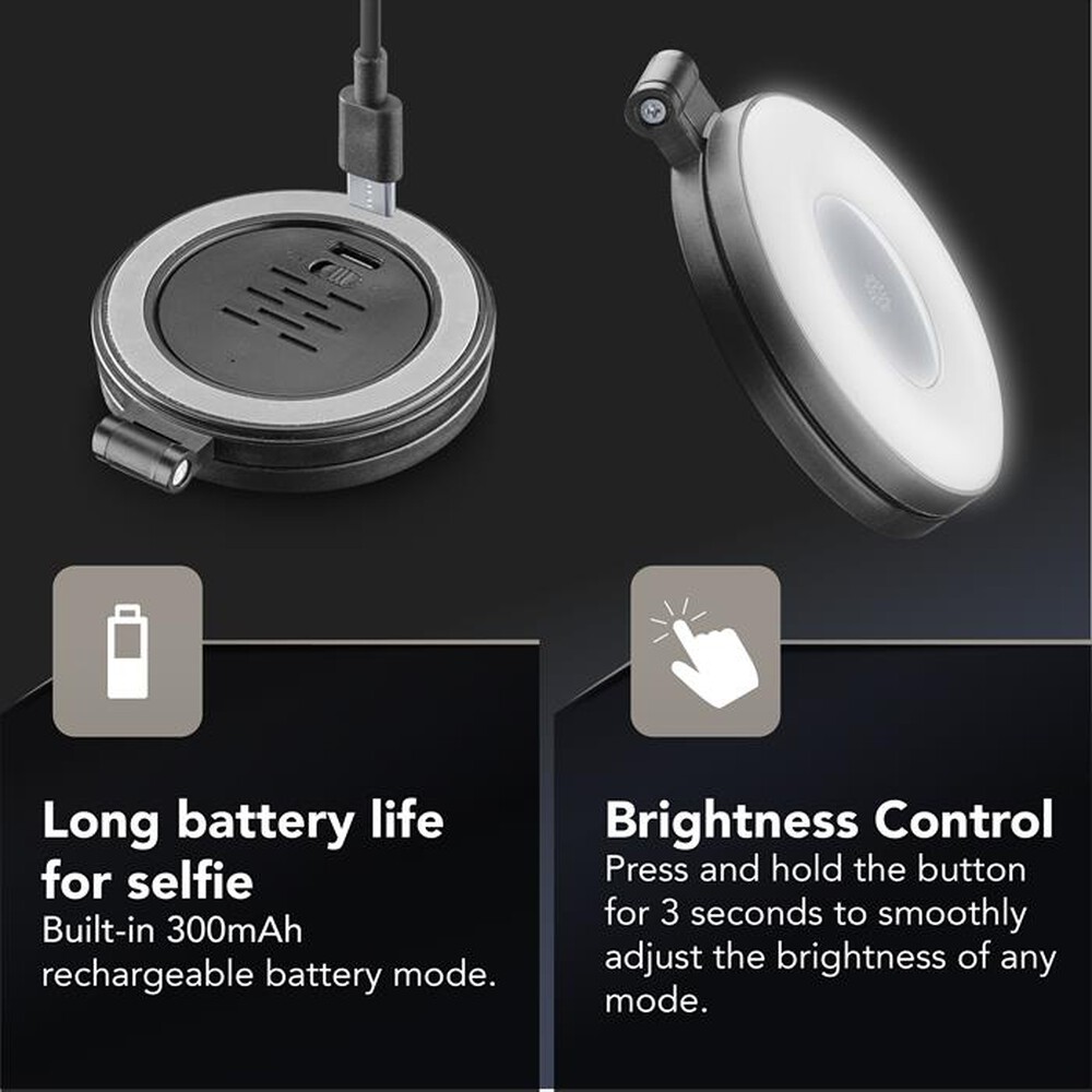 Immagine del prodotto CELLULARLINE - Anello magnetico MAGNETIC RING LIGHT-Nero