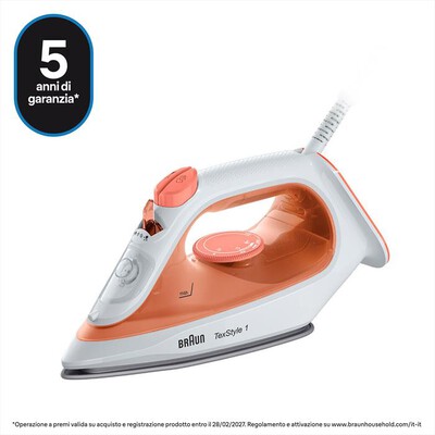 BRAUN - FERRO A VAPORE TEXSTYLE 1 SI1009OR-Arancione