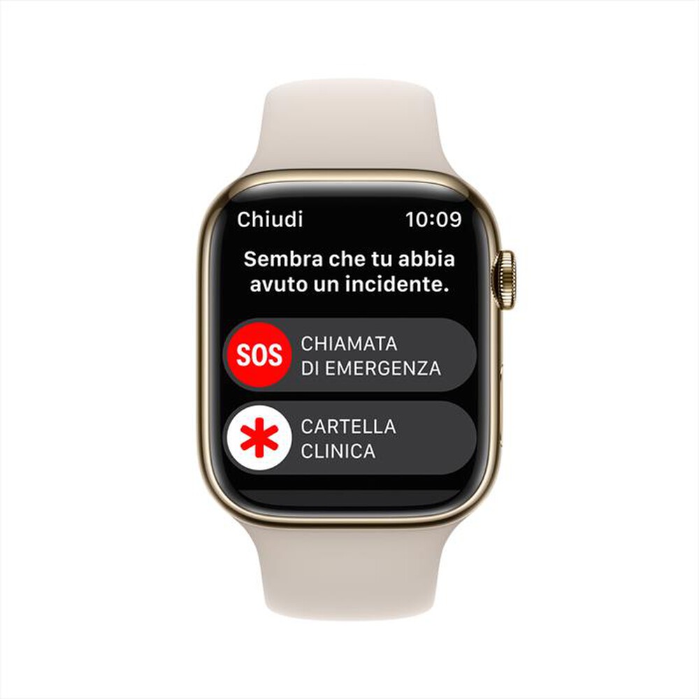Immagine del prodotto APPLE - Watch Series 8 GPS + Cellular 45mm Acciaio-Oro - Galassia
