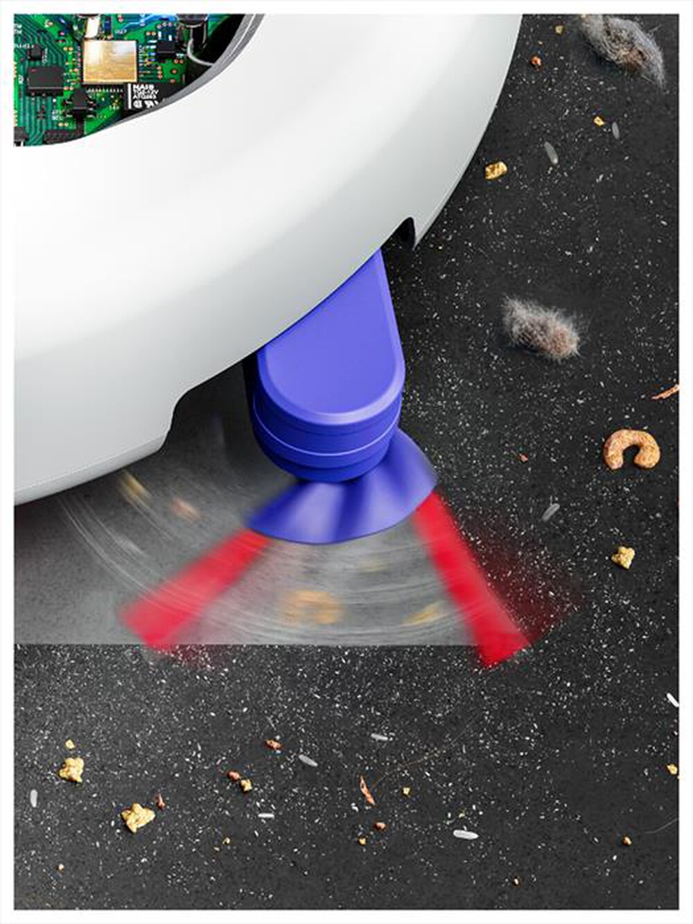 Immagine del prodotto DYSON - Robot aspirapolvere R2 Nurovi Wash+Dry-Grigio chiaro/Blu vinca