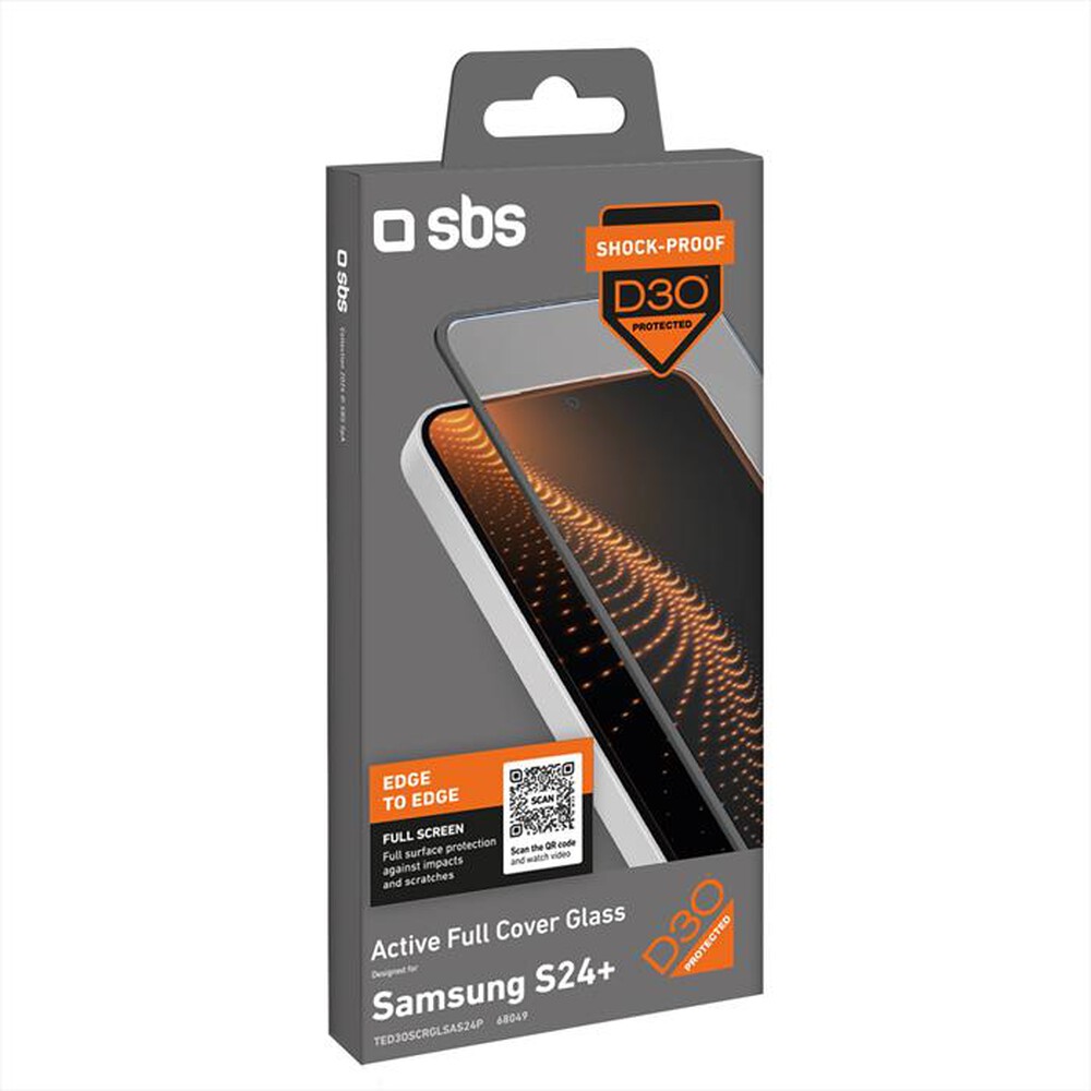 "SBS - Screenglass TED3OSCRGLSAS24P per Samsung S24+-Trasparente"