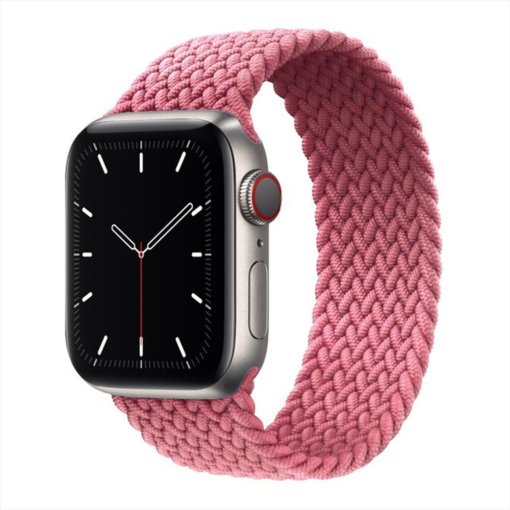 "EVA FRUIT - CINTURINO PER APPLE WATCH CON ELASTICO SILICONE-rosa"
