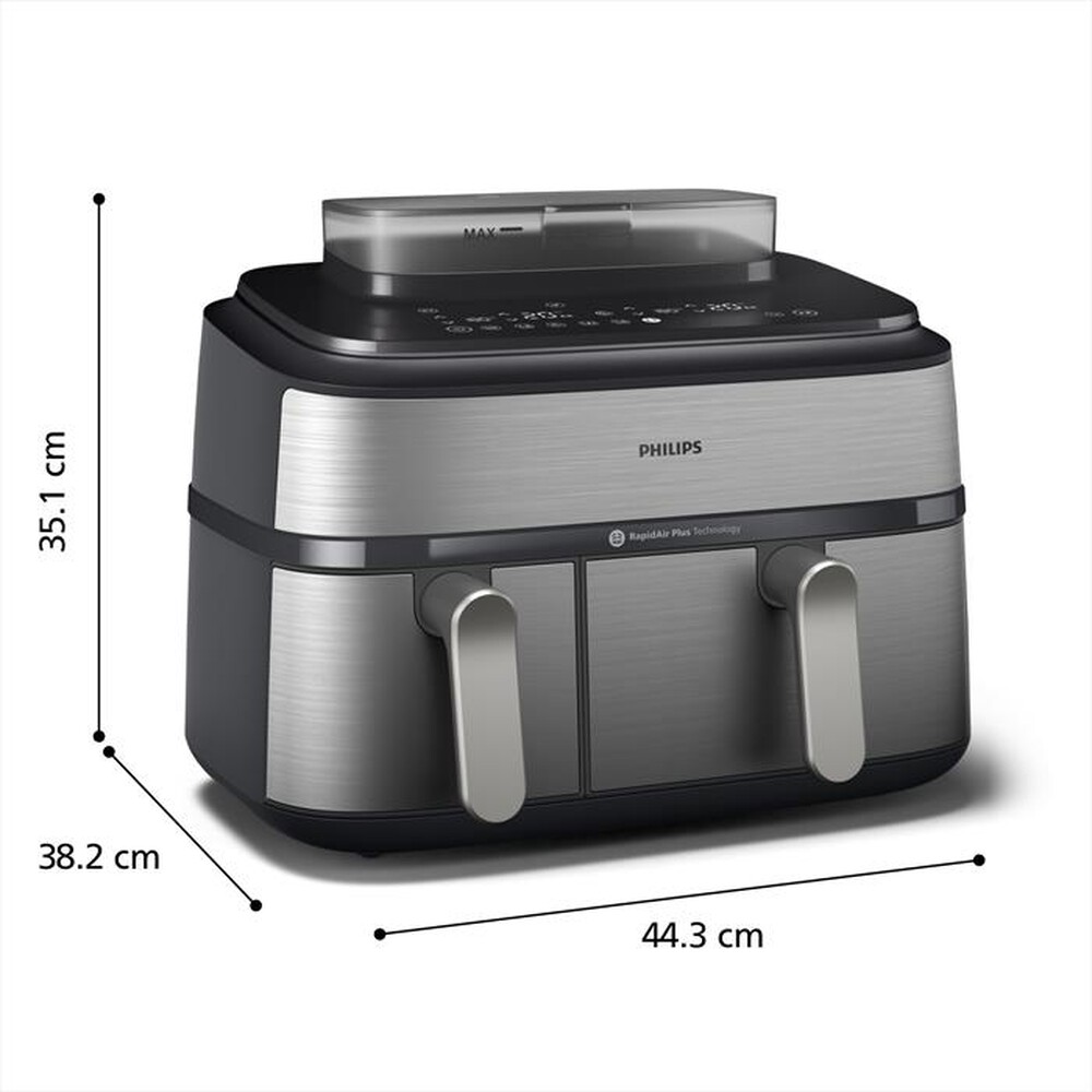 Immagine del prodotto PHILIPS - AIRFRYER SERIE 5000 DA 9L COTTURA VAPORE NA555/00-Inox