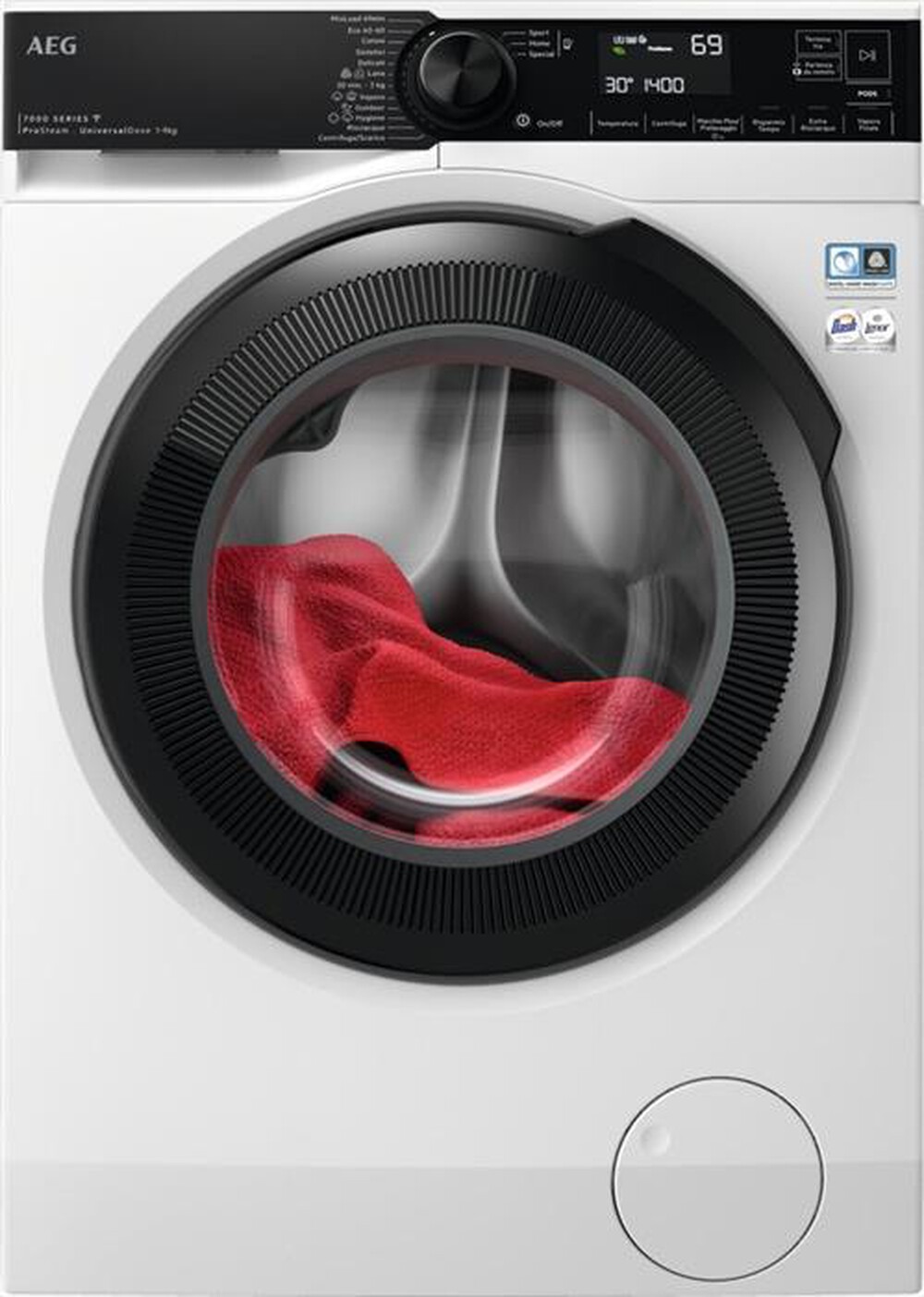 Immagine del prodotto AEG - Lavatrice LR7HEU94BY 9 Kg Classe A-Bianco/obl&ograve; nero