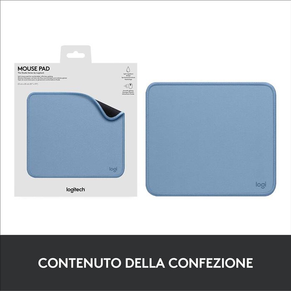 "LOGITECH - Mouse Pad Studio Series-Blu"