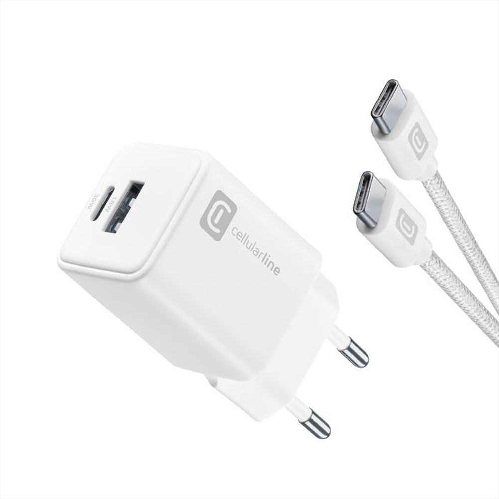 Immagine del prodotto CELLULARLINE - MULTIPOWER 30W KIT ACHKITC2CGAN30TABW-Bianco