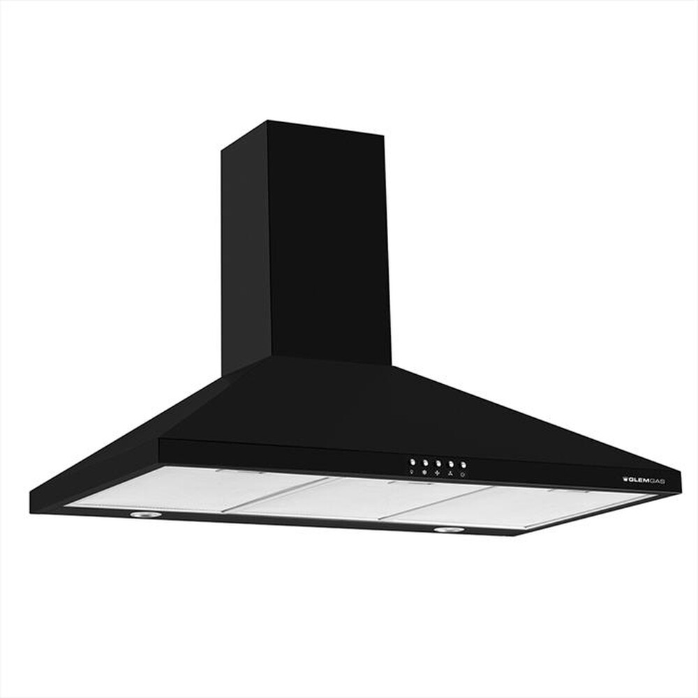 "GLEM GAS - Cappa decorativa a parete GHP945BK-NERO"