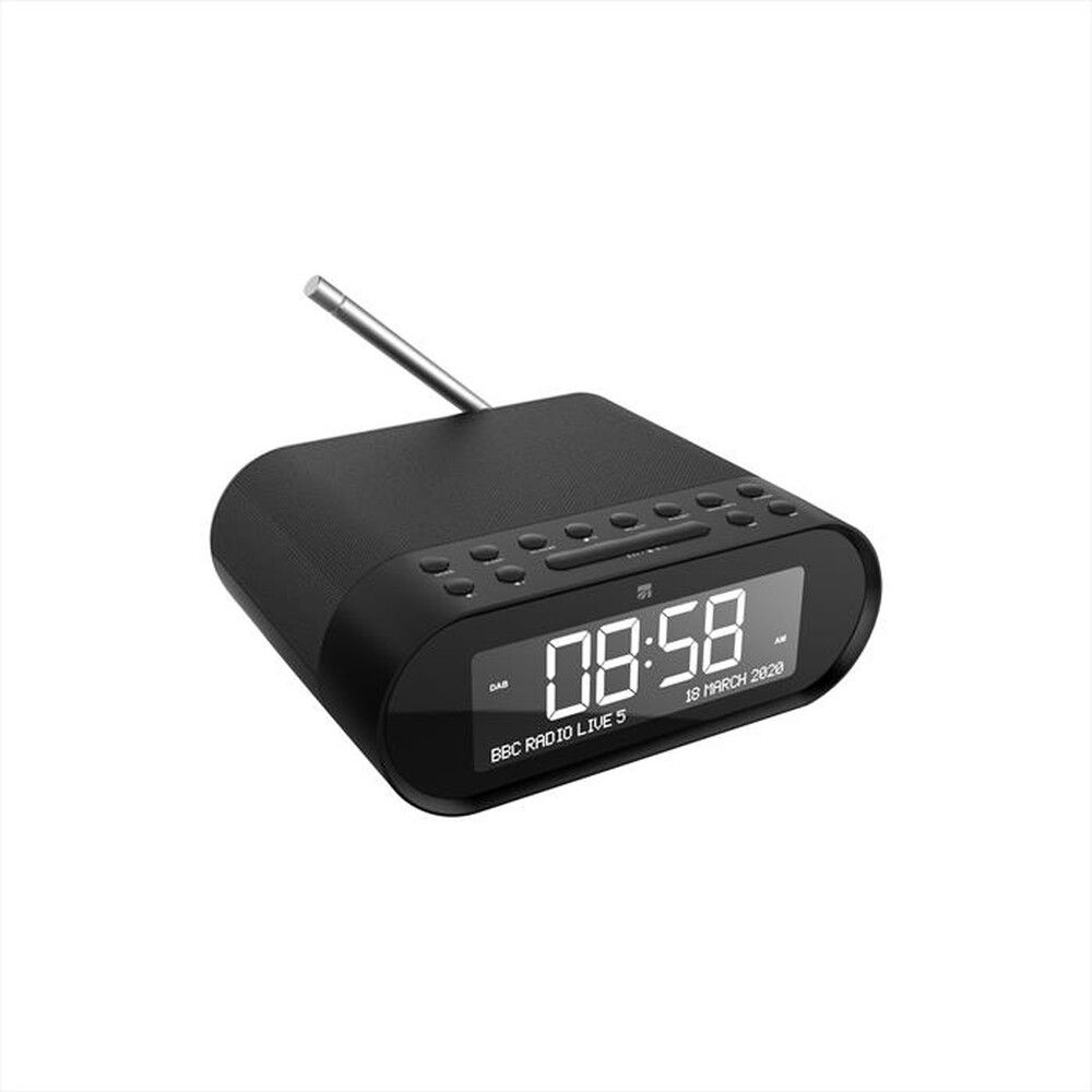 "XTREME - RADIOSVEGLIA DAB/DAB+ ZT DW012-NERO"