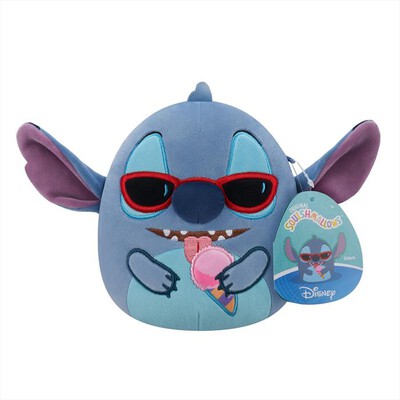 REY TOYS - SQUISHMALLOWS STITCH CON CONO GELATO CM 25 LICENZA-Multicolore