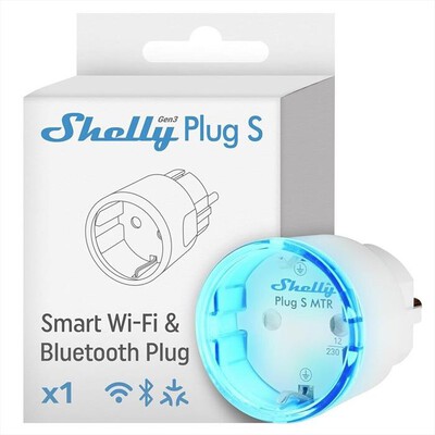 SHELLY - Presa Intelligente Wi-Fi (Tipo F)-Bianco