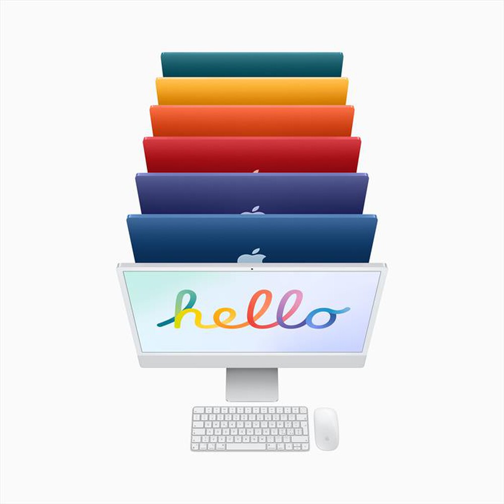 "APPLE - iMac 24\" display Retina 4,5K M1 256 GPU 8CORE 2021-Argento"