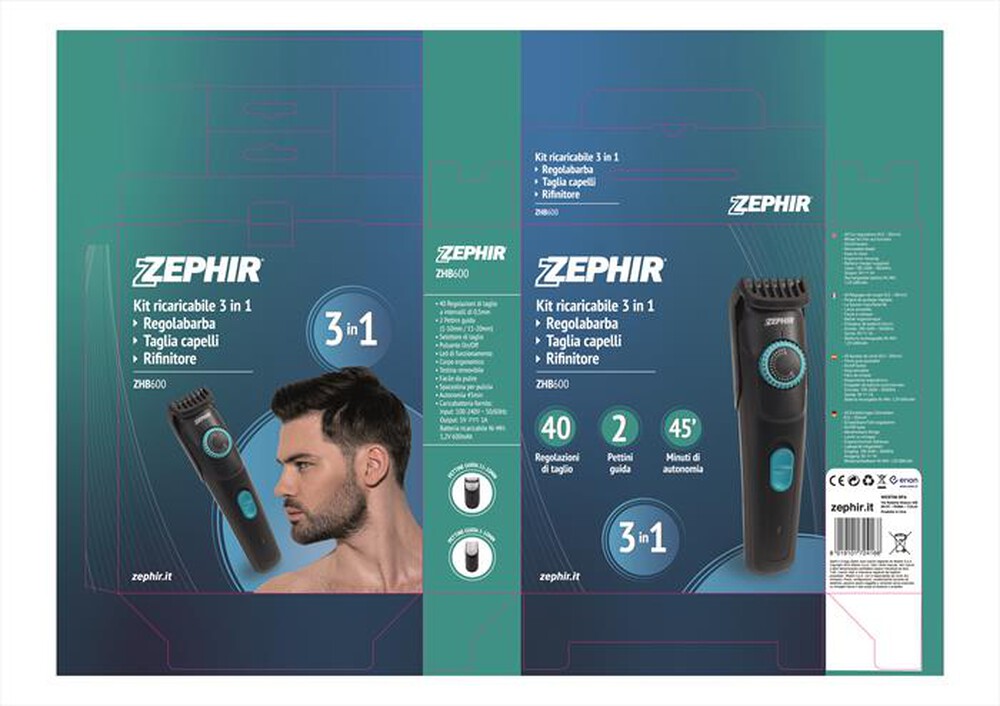 Immagine del prodotto ZEPHIR - ZHB600-Nero/Blu
