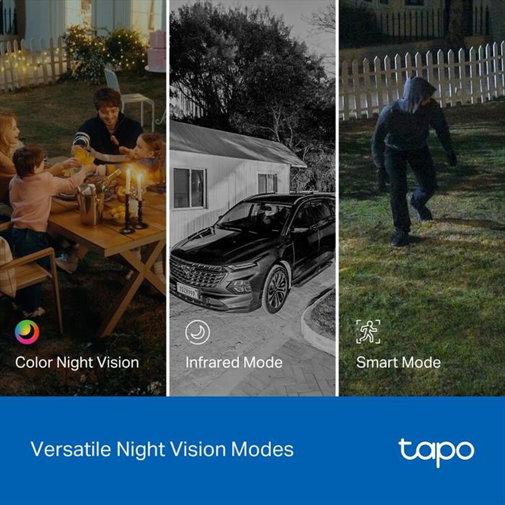 Immagine del prodotto TP-LINK - Telecamera Pan/Tilt 2K 3MP doppio obiettivo TC34-bianco