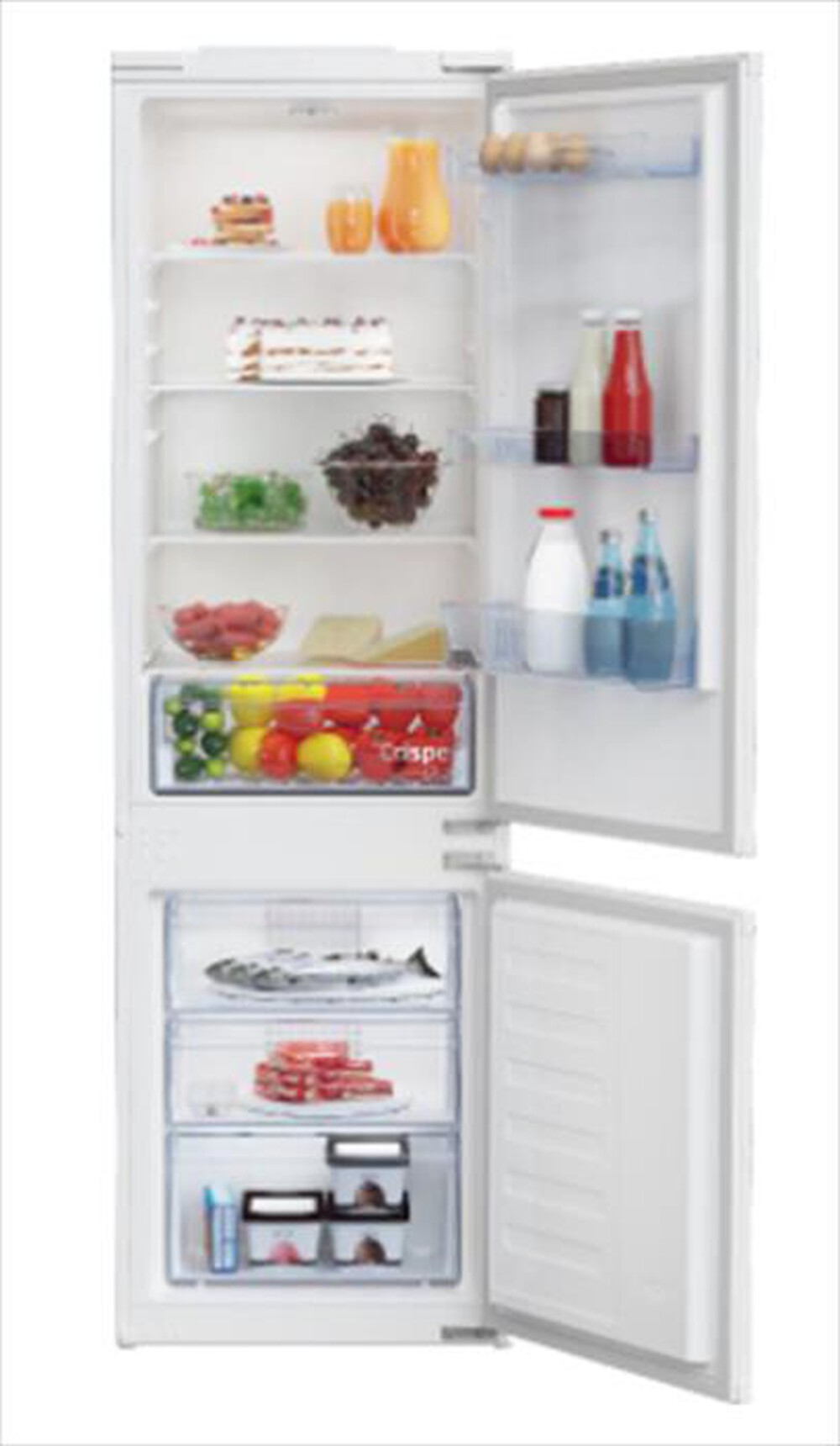 Immagine del prodotto BEKO - Frigorifero combinato BCSA285K4SN1 Classe E 271 lt-Bianco