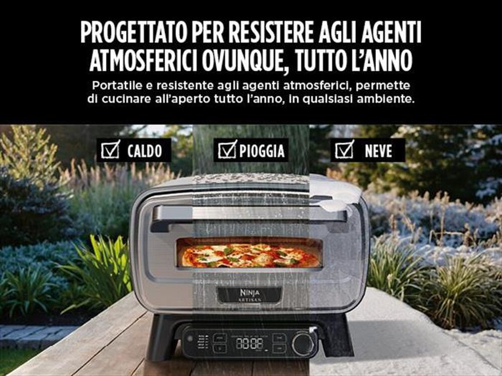 Immagine del prodotto NINJA - FORNO ELETTRICO DA ESTERNO ARTISAN-Mattone / Alluminio