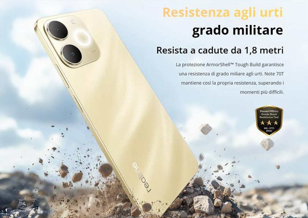 Immagine del prodotto REALME - REALME NOTE 70T SPECIAL EDITION (256 4GB) GOLD-BEACH GOLD