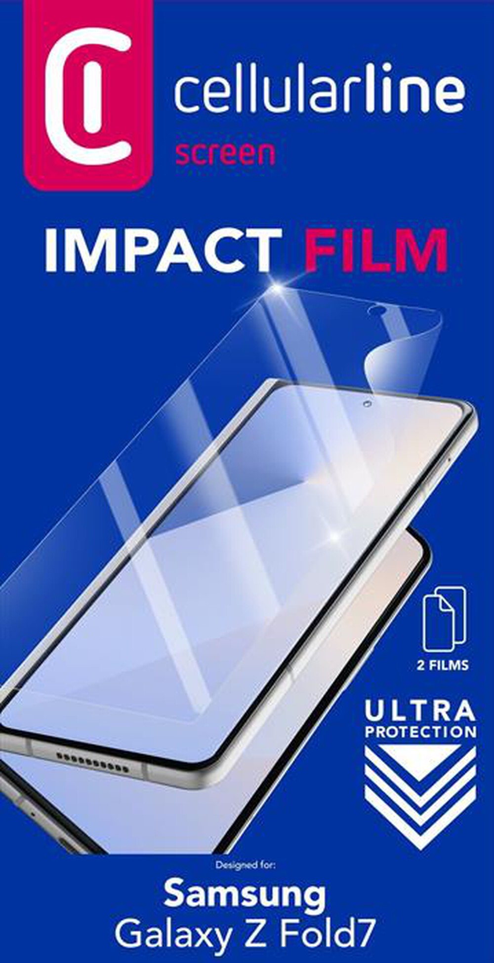 Immagine del prodotto CELLULARLINE - Pellicola protettiva IMPACT FILM Galaxy Z Fold7-Trasparente