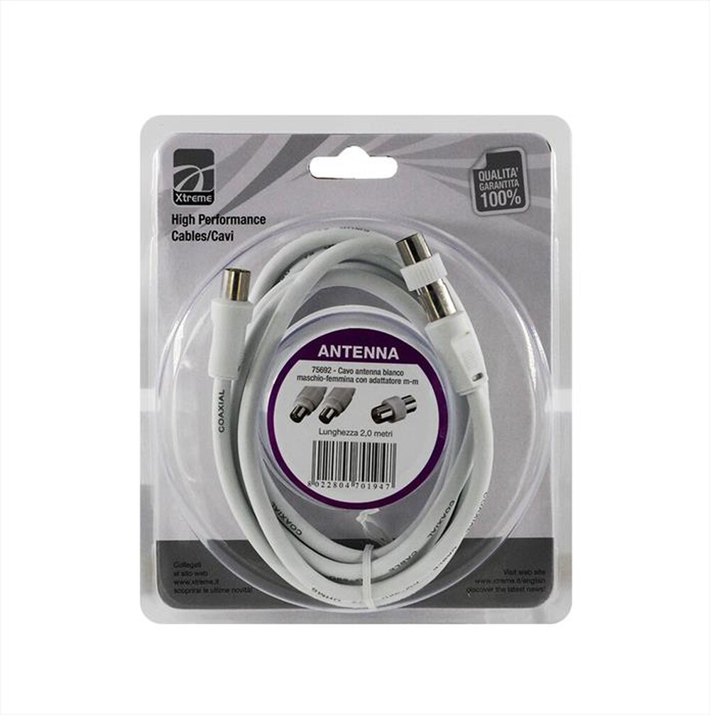 XTREME - CAVO ANTENNA-BIANCO