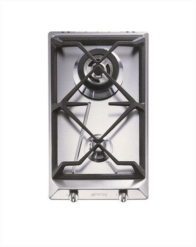 SMEG - Piano cottura a gas SRV532GH3 2 fuochi 30,6cm-inox,  SMEG - Piano cottura a gas SRV532GH3 2 fuochi 30,6cm-inox