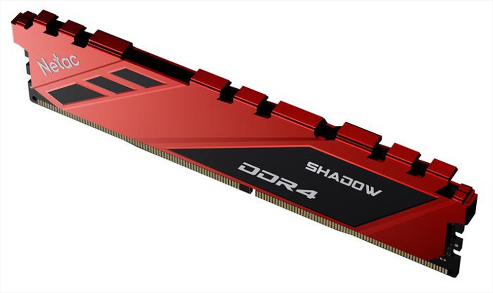 "NETAC - SHADOW DDR4-3200 16G C16 RED U-DIMM 288-PIN-ROSSO"