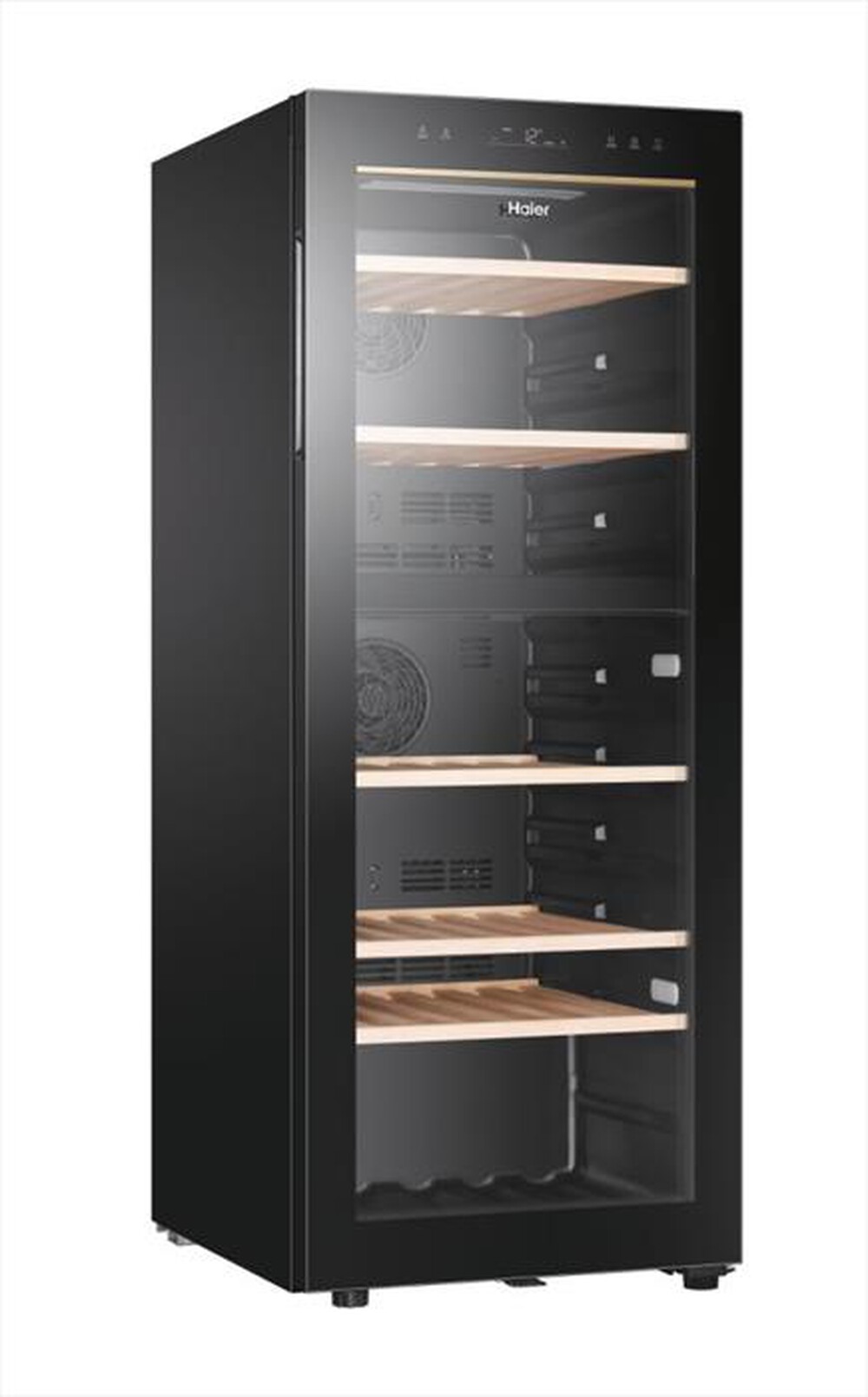 "HAIER - Cantinetta HWS79GDG Classe G 77 bottiglie-Nero"