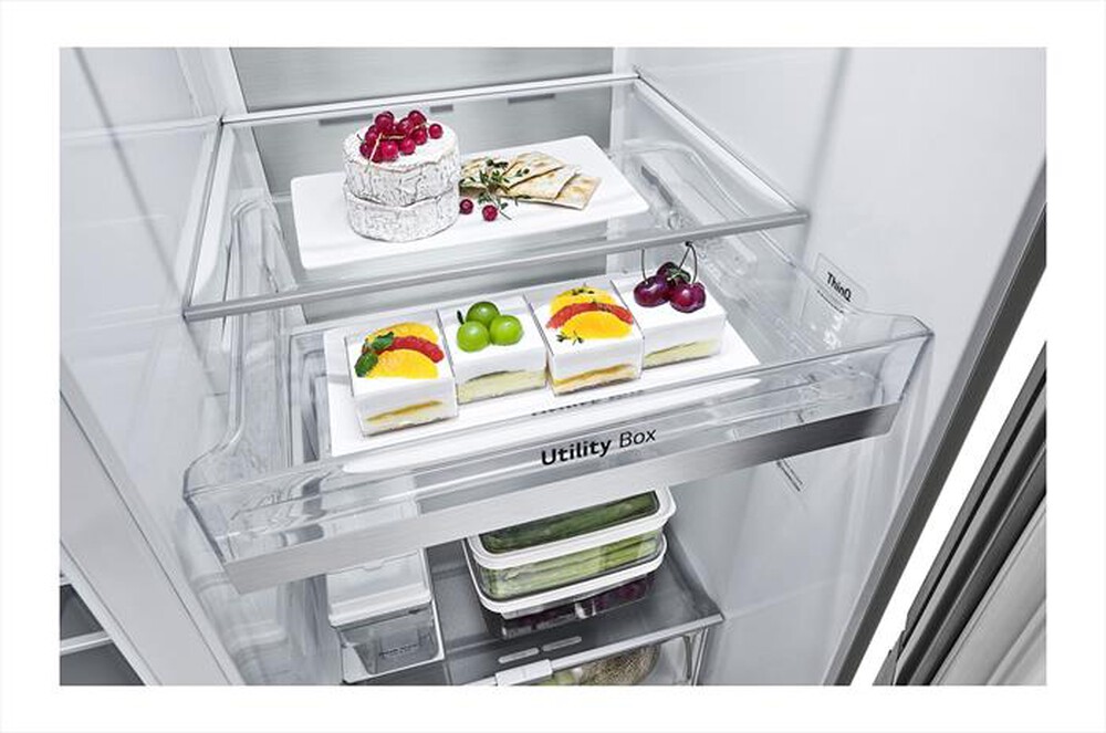 Immagine del prodotto LG - Frigorifero side by side GSXV91PZAE Classe E-Inox