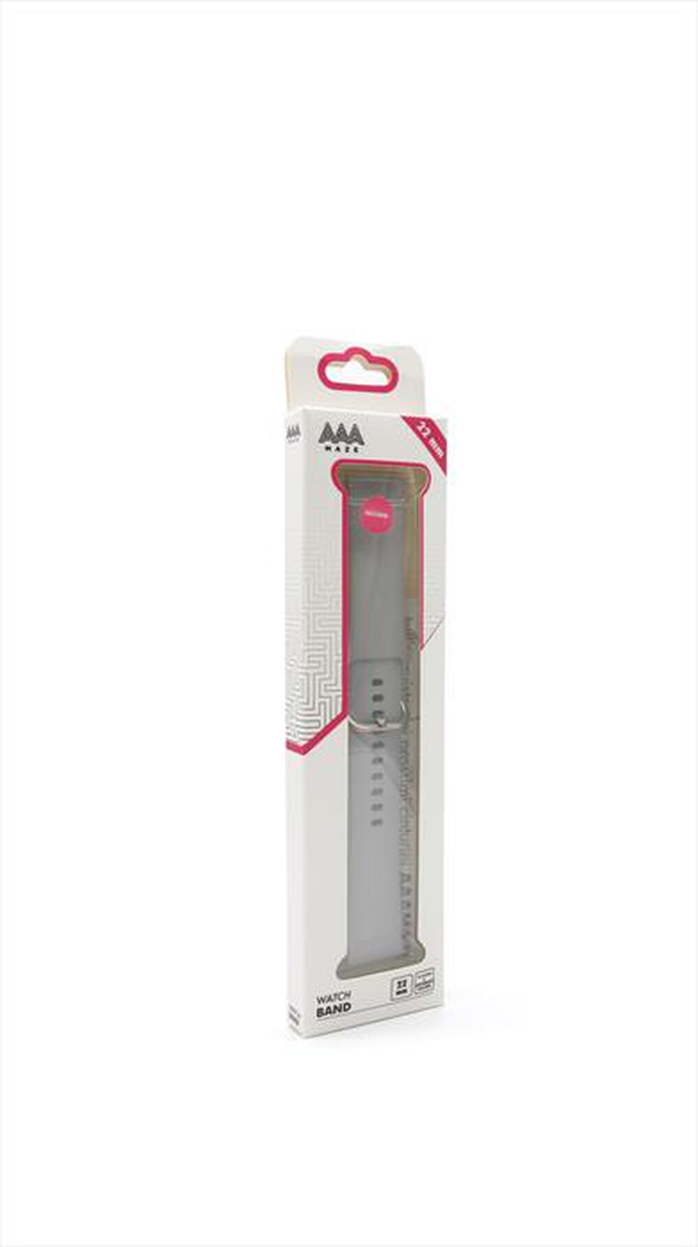 "AAAMAZE - CINTURINO IN SILICONE 22MM SPORT GREY-Grey"