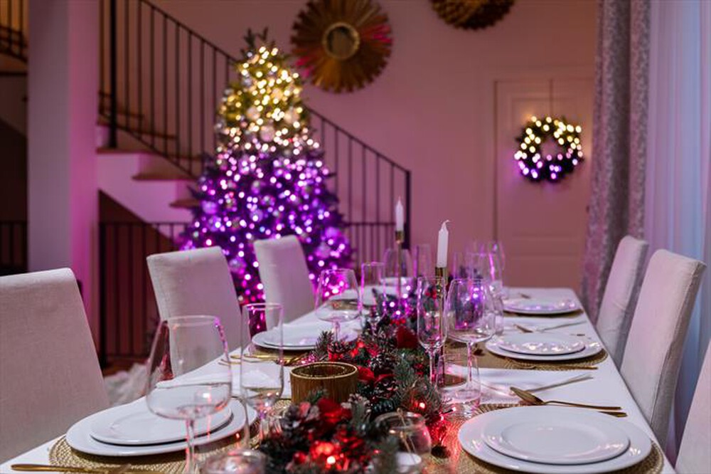 "TWINKLY - Stringa luminosa a forma di perla Candies 100LED-trasparente"