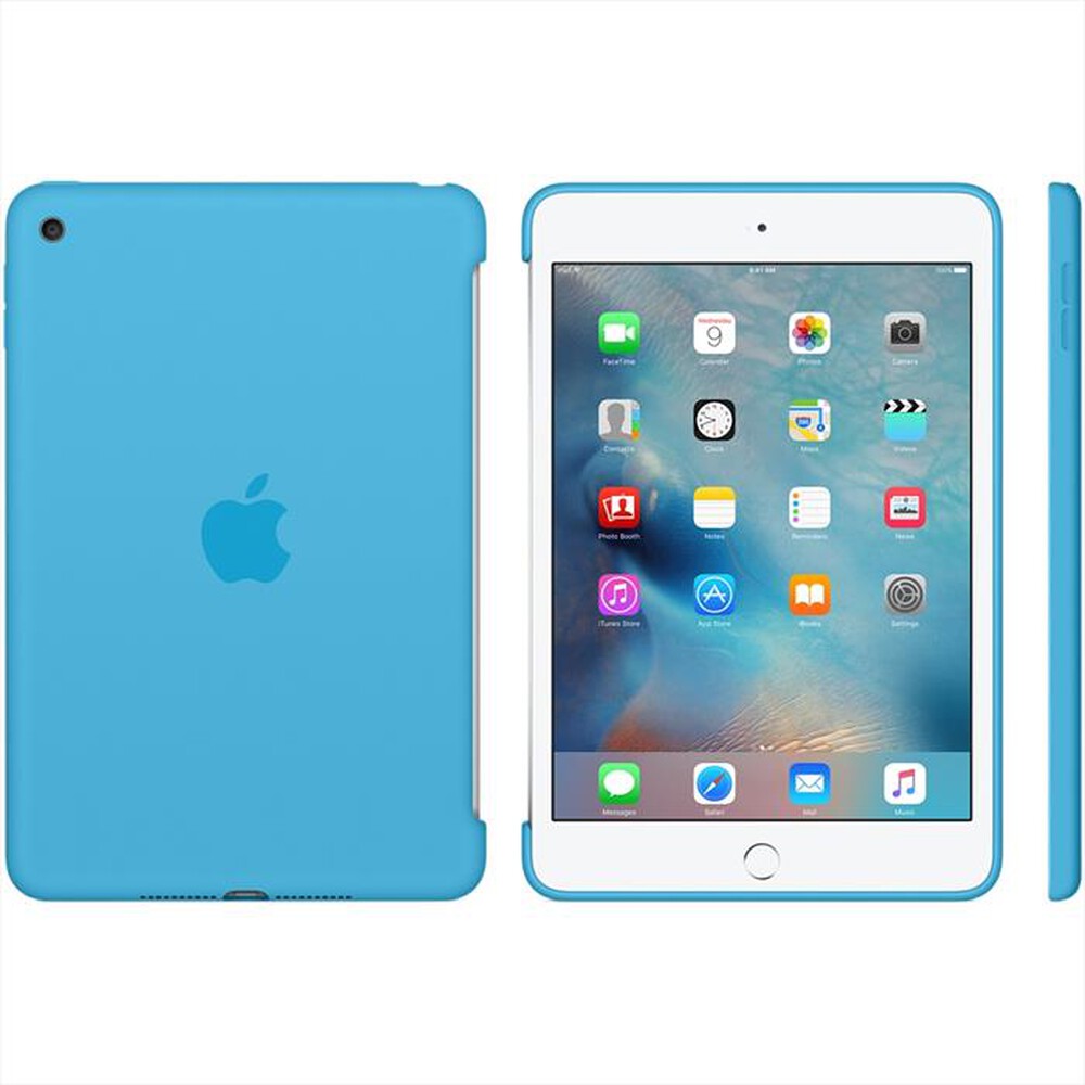 "APPLE - Custodia in silicone per iPad mini 4-Azzurro"