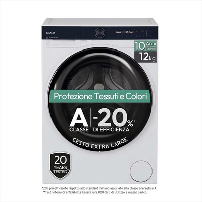 CANDY - Lavatrice BS412B8 12KG Classe A-White