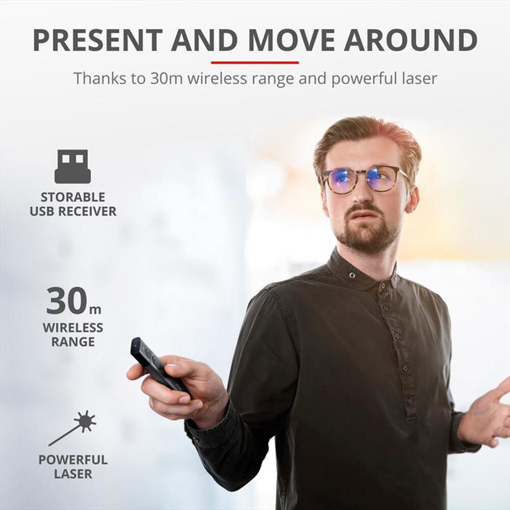 Immagine del prodotto TRUST - KAZUN PRESENTER-Black/Grey