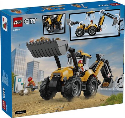 LEGO - CITY Scavatrice da cantiere gialla - 60480