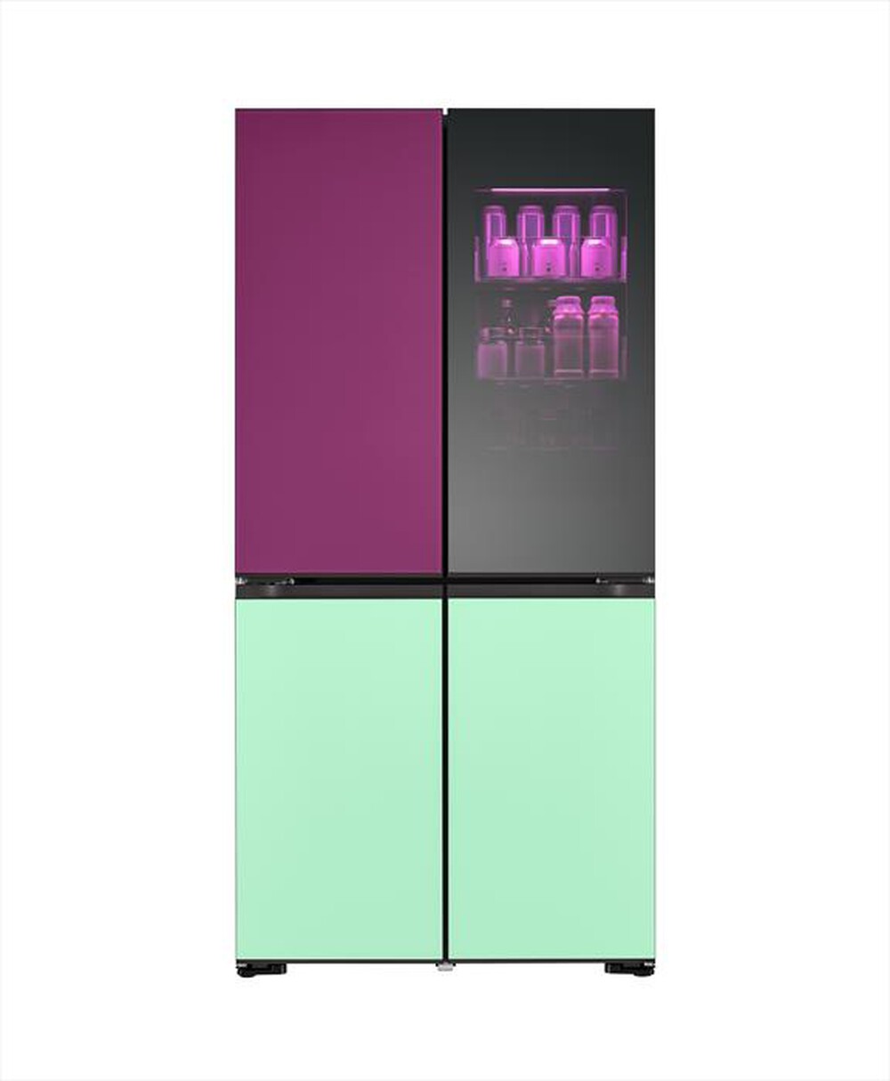 "LG - Frigorifero 4 porte GMV960NNME Classe E 617L-Multicolour"