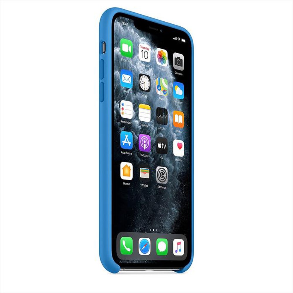 "APPLE - iPhone 11 Pro Max Silicone Case-Surf Blue"