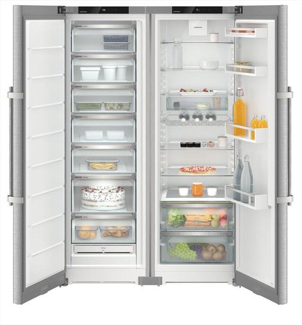 "LIEBHERR - Frigorifero side by side XRFSD 5230-20 Classe E-Acciaio SmartSteel / Silver"