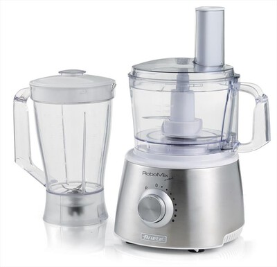 ARIETE - 1779 Robomix Metal-Stainless steel, Bianco