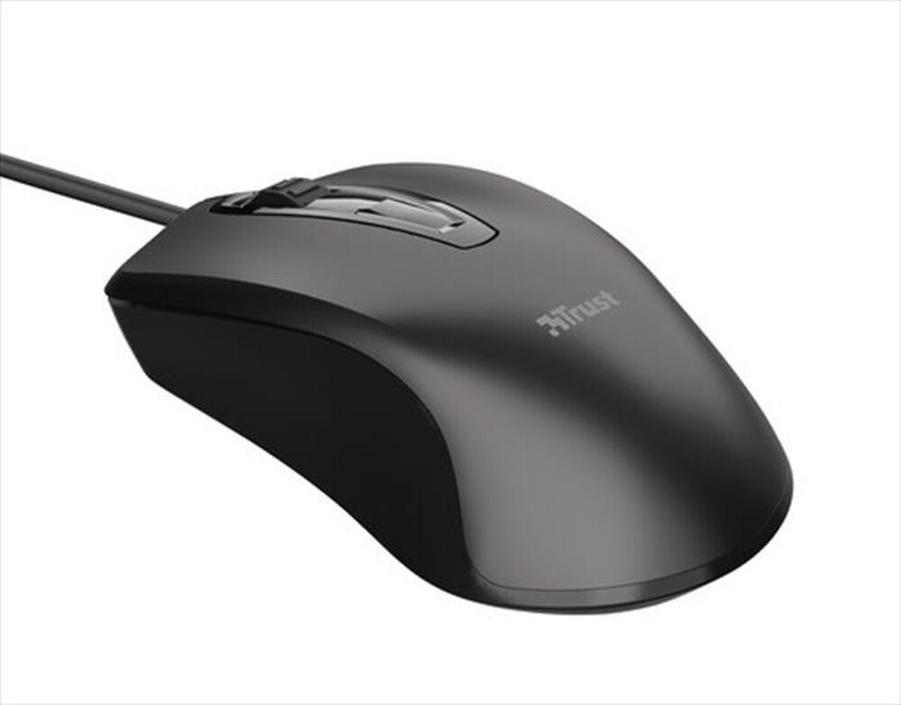"TRUST - CARVE WIRED MOUSE-Black"