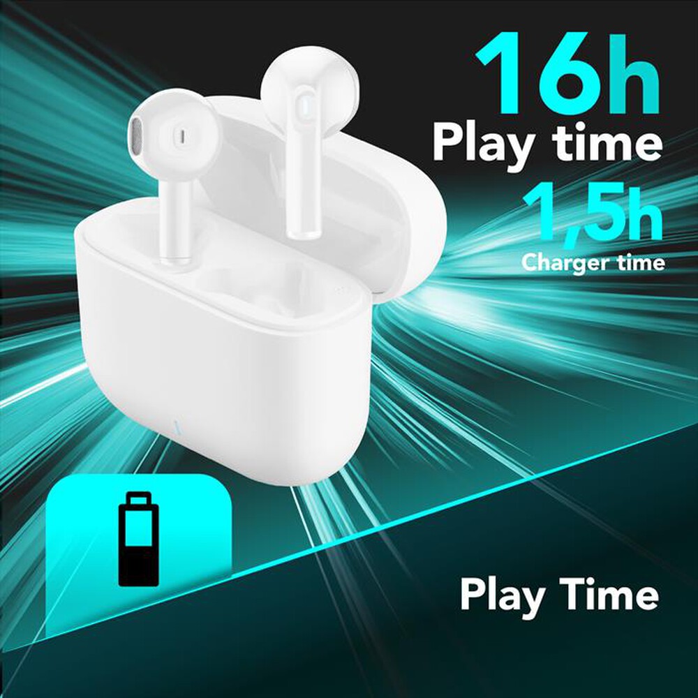 Immagine del prodotto CELLULARLINE - Auricolari TWS WAVY CAPSULE-Bianco