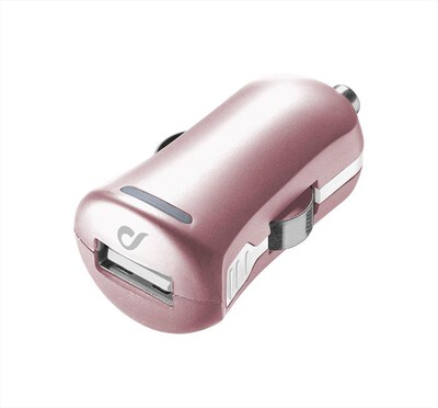 CELLULARLINE - CARICABATTERIA AUTO iPhone USB Capacità  2000 mAh-Rosa
