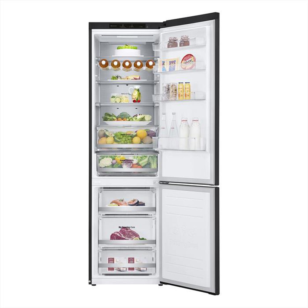 "LG - Frigorifero combinato GBB72MCVGN Classe D 384L-Nero"