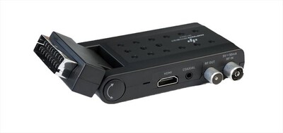 DIPROGRESS - SCART-STICK DVBT2 H265 PVR - RCU 2IN1-Nero
